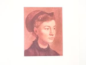 エドガー・ドガ　「若い娘の肖像」　銅版画